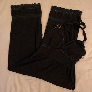 Elegant Black Halter Jumpsuit. Size L . Style 4951/023/800